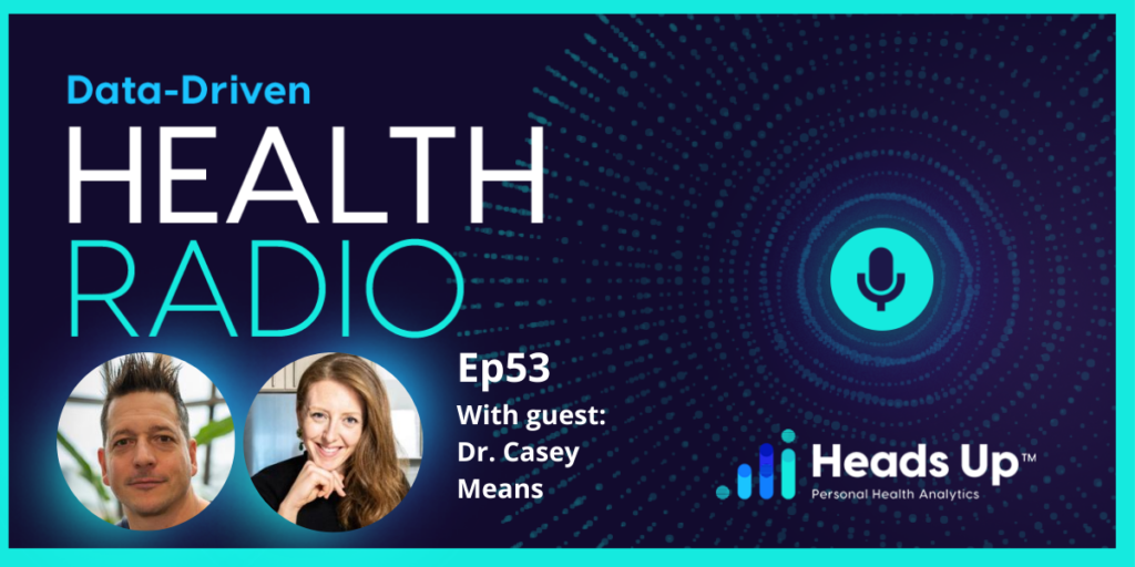 Dr Casey Means Levels Health CGM podcast banner