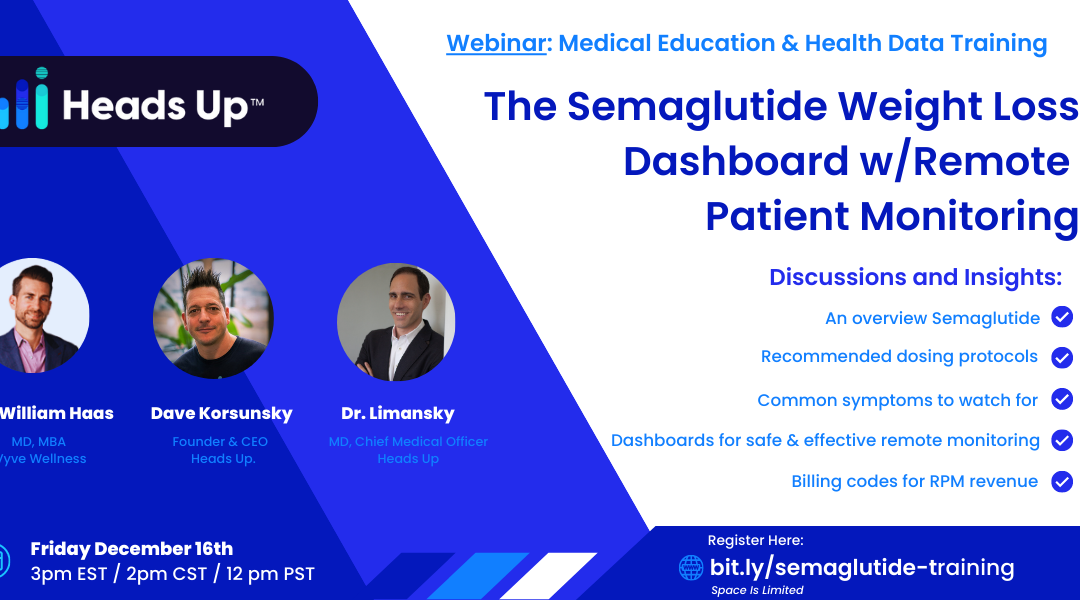 The Semaglutide Weight Loss Dashboard w/ Remote Patient Monitoring