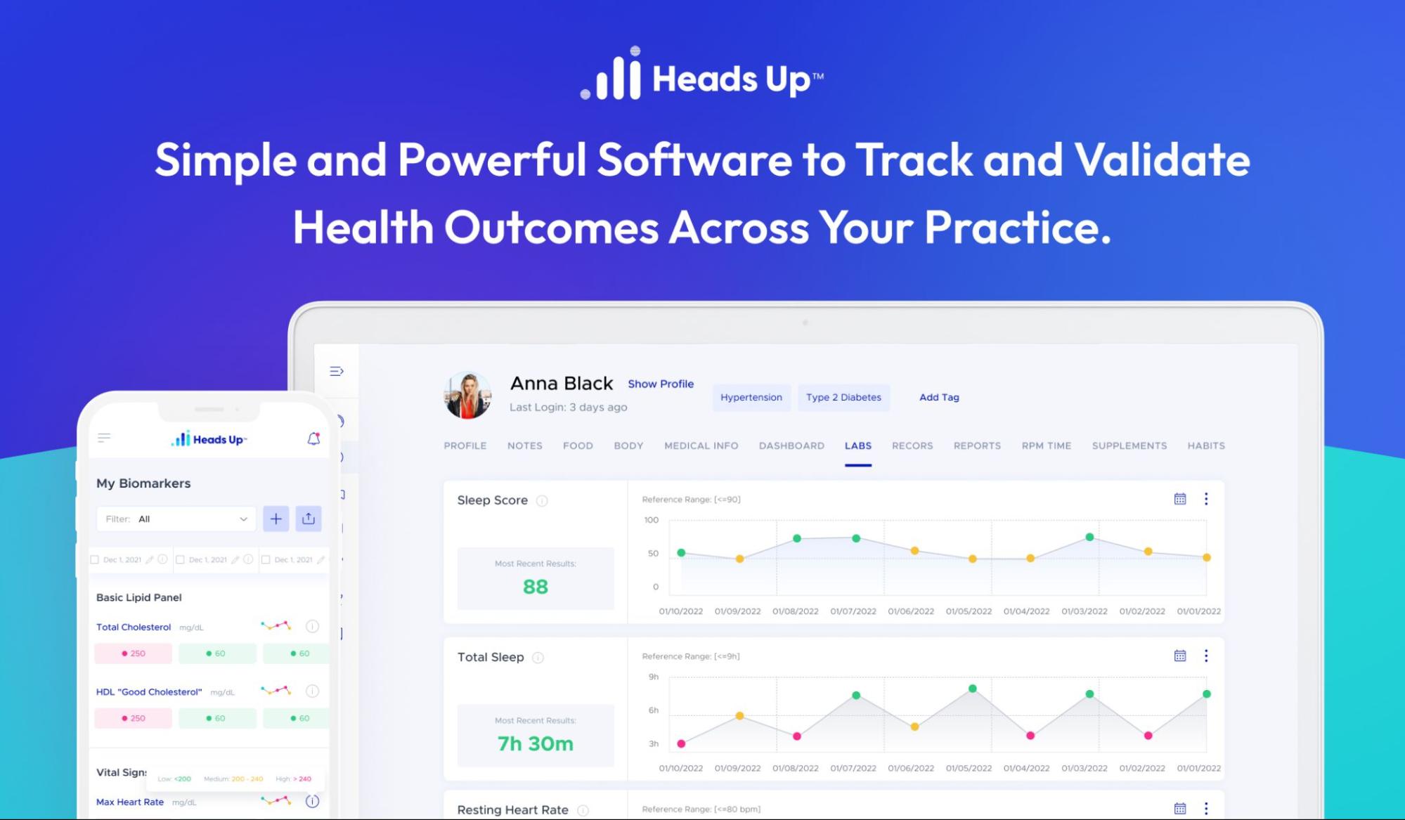 Health Track Test How To Track and Validate Health Outcomes - Heads Up Health